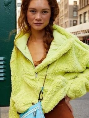 Free People Movement Nantucket Pullover Fleece In Celery Juice